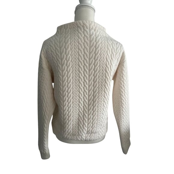 GAP Fit Cream Mockneck Long Sleeve Top Size XS - Picture 5 of 7